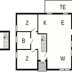 Prázdninový dům 6 Person In *